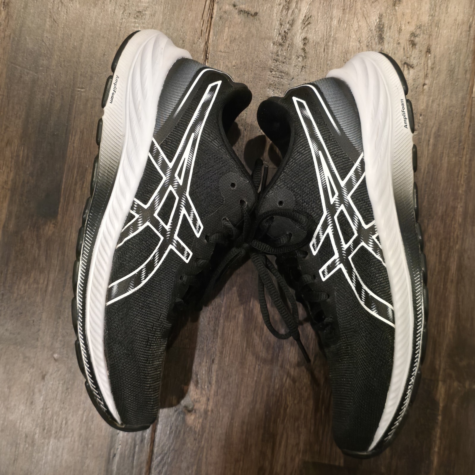 Asics Womens Gel Excite 8 1012A916 Black Running Shoes Sneakers Size 7.5  thumbnail 4