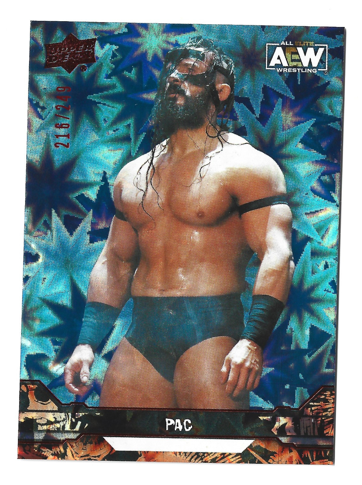 Pac /249 Dynamite Parallel 2023 Upper Deck AEW All Elite Wrestling #40 Insert