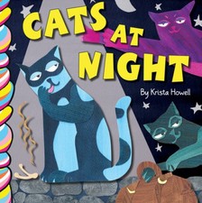 Cats at Night (Goodnight Giggles) by Krista Howell [Board Book]