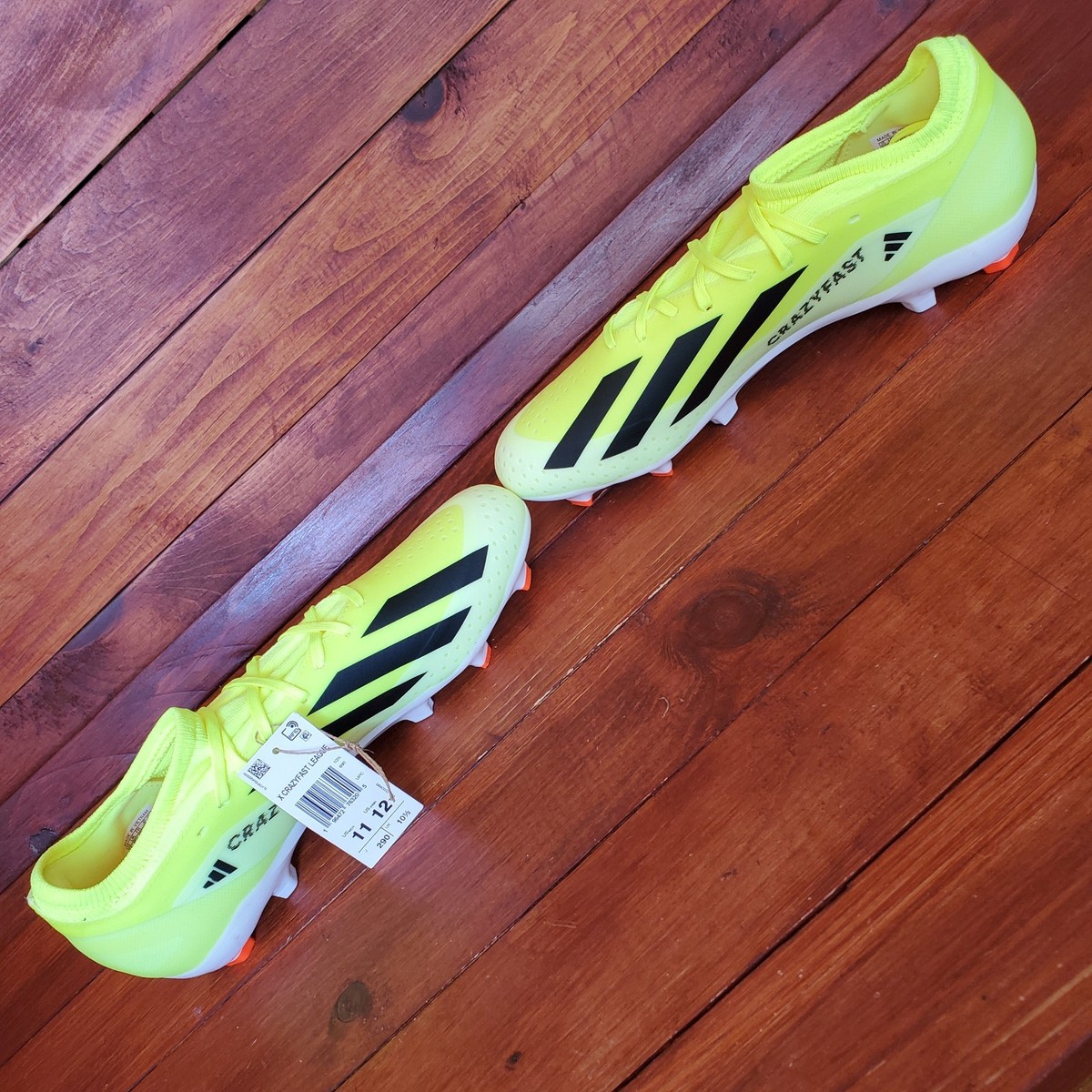 Adidas X Crazyfast League FG Soccer Cleats Men 10.5 Yellow 