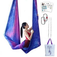 F.Life Aerial Yoga Hammock 5.5 yards Premium Aerial Silk Fabric Yoga Swing fo...