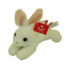 Aurora World Plush - Mini Flopsie - BABY BUNNY White  8 inch -New Stuffed Toy