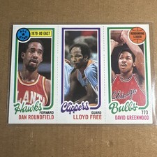 1980-81 Topps - World B. Free, Dan Roundfield, Dave Greenwood #42-218-3 EX 
