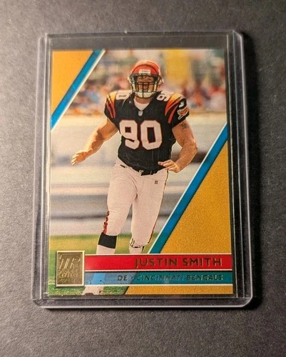 2001 Topps Reserve GOLD ROOKIE SP JUSTIN SMITH /999 RC! Cincy Bengals Rare