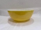 Vintage Pyrex Primary Yellow 404 Mixing Bowl 4 Qt Large Nesting Bowl USA