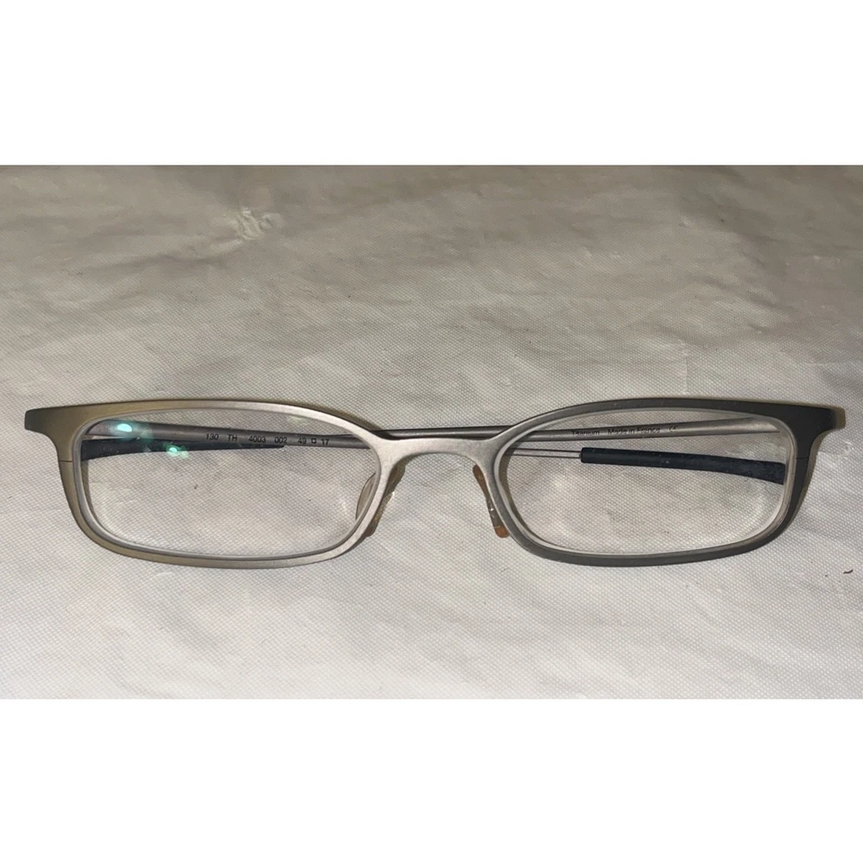 Marcos de gafas Tag Heuer TH4003 gris titanio/plateado hechos en Francia 49-17-130 Foto 2 de 4