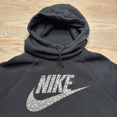 Nike Swoosh Nike Metallic Logo Hoodie Nike Metallic Sweatshirt Hotsell