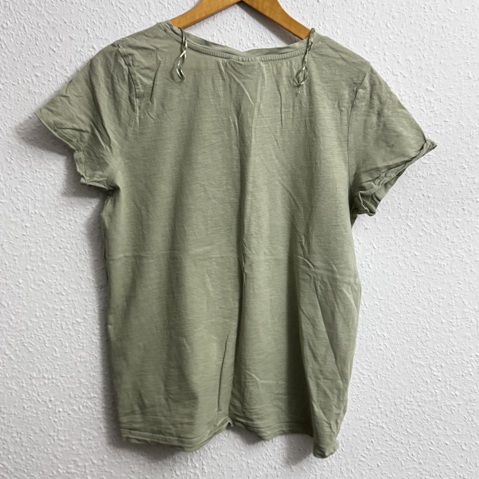 Identic Nature "Peace & Happiness" Graphic T-Shirt - Sage Green image 3