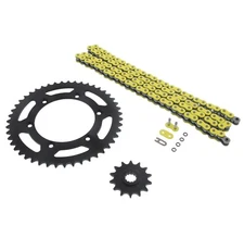 520-112L Yellow O Ring Chain & Sprocket Black 14/47 Kawasaki KLX400 2003