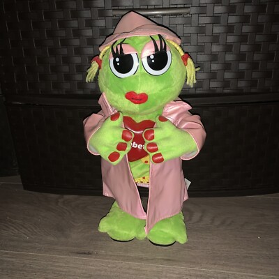Vintage Gemmy Flirty Flashers Frog Singing Dancing Plays  It s Raining Men  1982