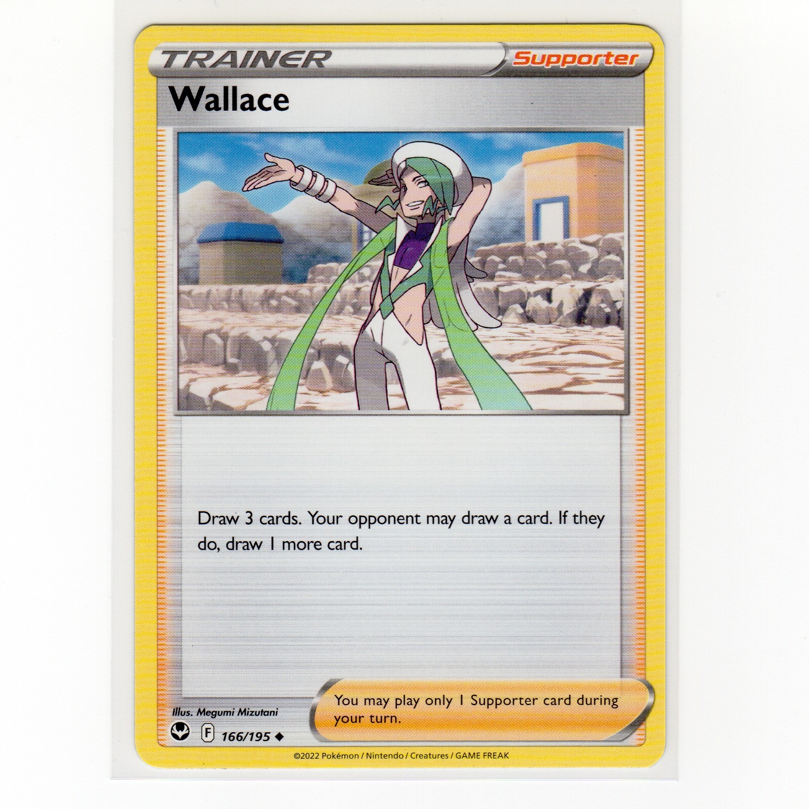 Pokemon TCG Wallace 166/195 SWSH Silver Tempest Regular Uncommon Card EN-M