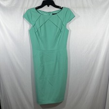 NWD Adrianna Papell Mint Green Short Sleeve Pencil Dress [ SZ US 4 ] #Q444
