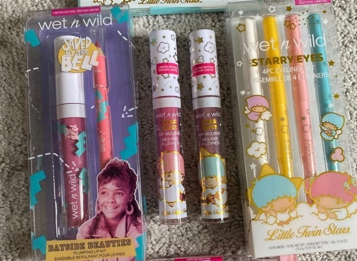 Wet n Wild Saved By The Bell/little Twin Star Limited Edition Bundle New Sealed