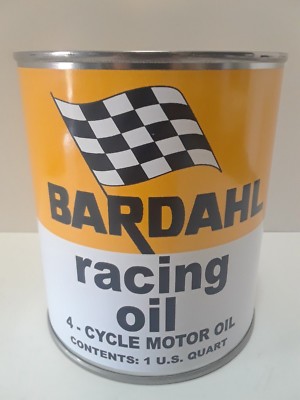 Bardahl Motor Oil Vintage Can 1 qt. - ( Re-pop Collectible )