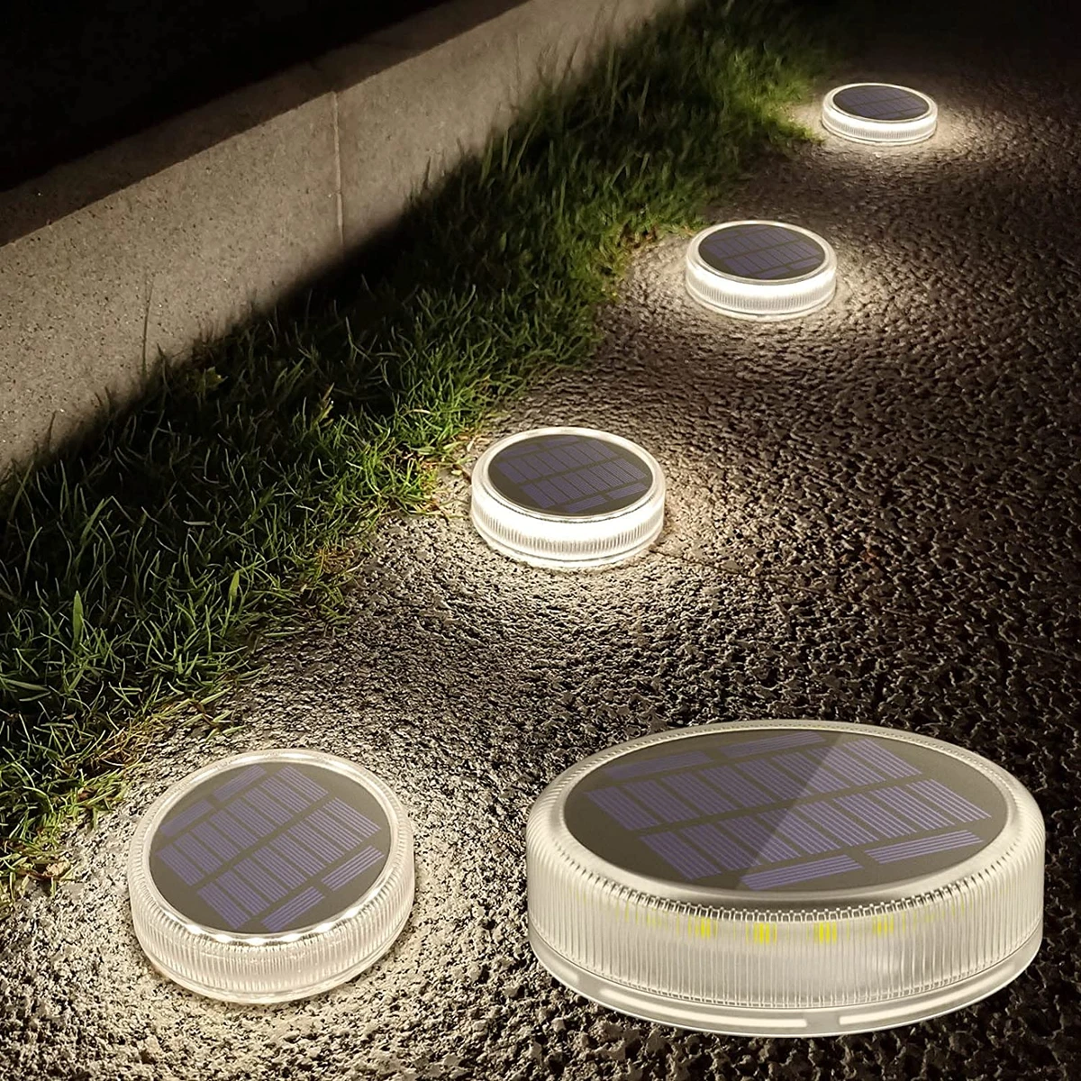 Solar powered garden decking lights outlet