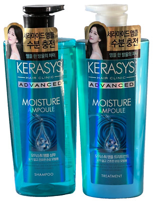 KERASYS HAIR CLINIC ADVANCED MOISTURE AMPOULE SHAMPOO + TREATMENT