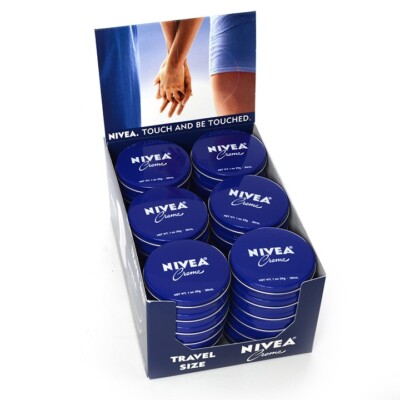 Nivea Hand, Face And Body Rich Moisturizing Cream  1 OZ Travel Size (Pack 36)