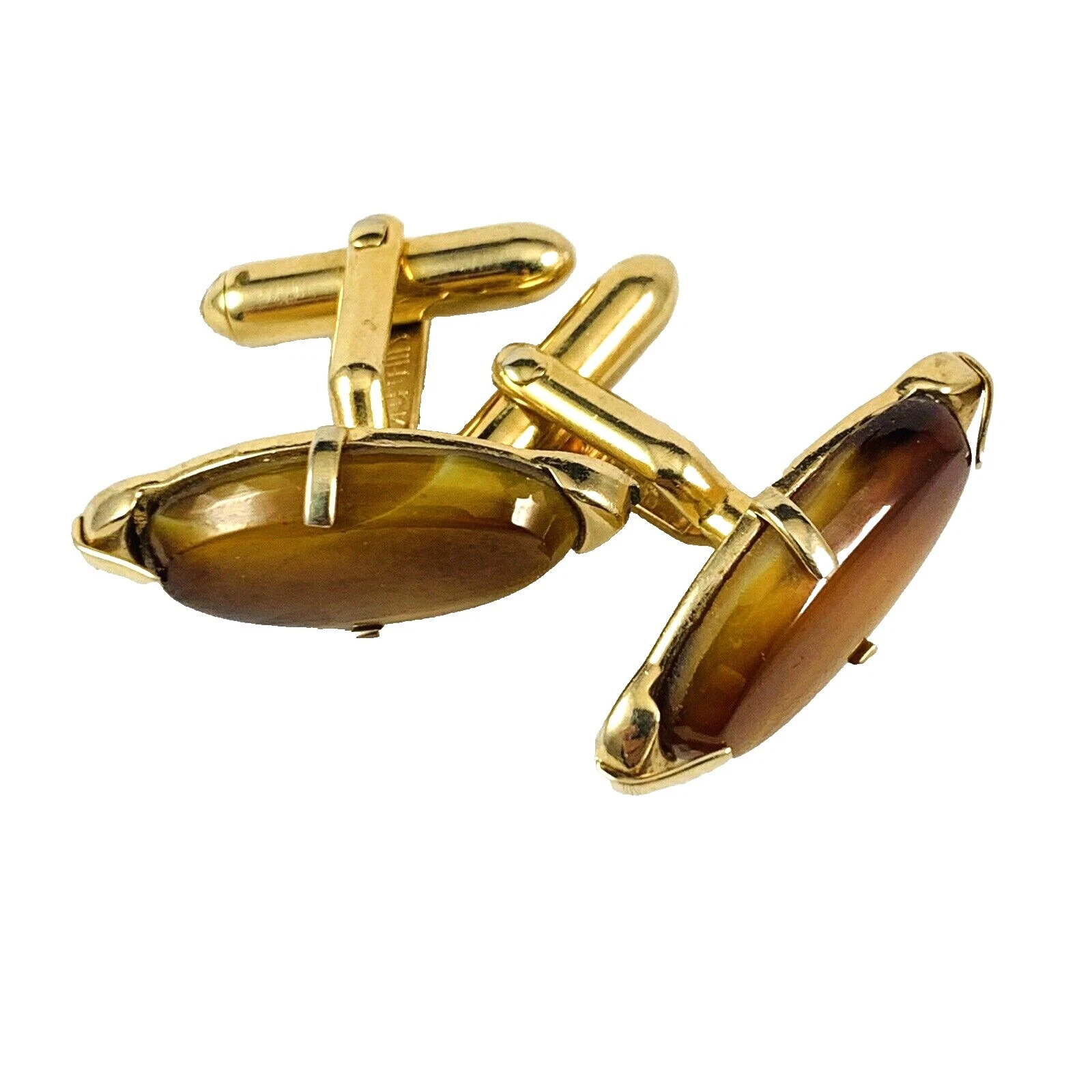 Swank Olho de Tigre Marrom Joias para Homens