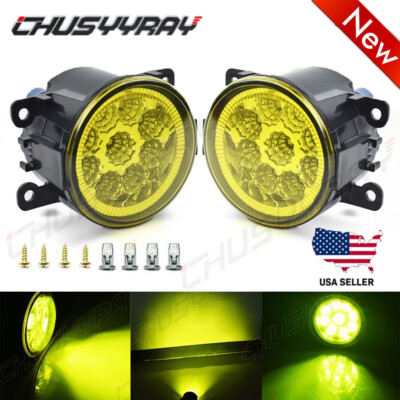 Golden yellow Fog Lights Lamp w/ H11 Bulbs For Subaru WRX STI