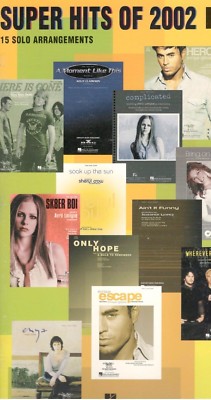''SUPER HITS OF 2002'' TENOR SAX MUSIC BOOK-15 SOLO ARRANGEMENTS-SAXOPHONE-NEW!!