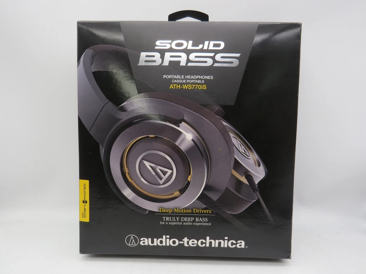 Audio Technica Solid Bass Gun Metal Portable Headphones