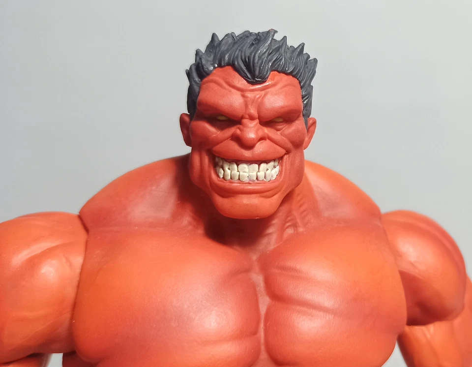 DIAMOND SELECT 2022 MARVEL COMIC RED HULK 9" ACTION FIGURE 100% COMPLETE - Image 3 of 4