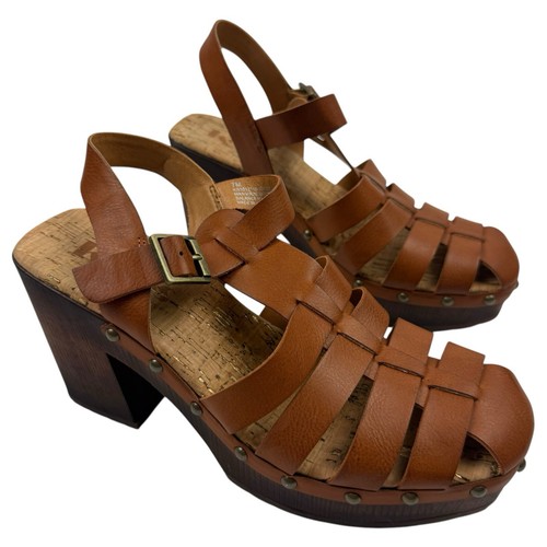 Korks Whitney Plateau Sandalen Damen Gr. 7 Braun Riemchen Korkabsatz KR0012716 - Bild 1 von 12