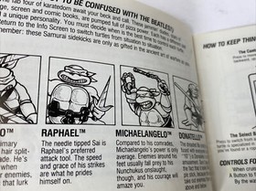 Nintendo NES TEENAGE MUTANT NINJA TURTLES gioco carrello, custodia e inst. Libretto
