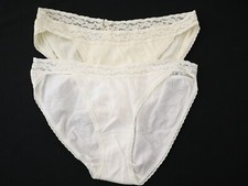 2 Maidenform VTG 90s Y2K Wise Buys Cotton String Bikini Panties SMALL