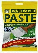 5 Rolls Wallpaper Adhesive Paste Super Stick Wall Paper Paste Extra Strong