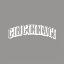 Cincinnati Reds 6 MLB Team Logo 1 Color Vinyl Decal Sticker Car Window Wall