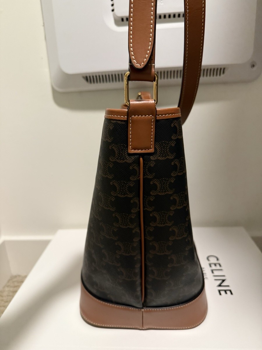 Authentic Celine triomphe bucket bag Medium | eBay