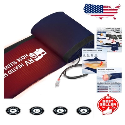 Self-Regulating 20FT Heating Sleeve for RV Sewer Hose - -45°F Cold Resistance