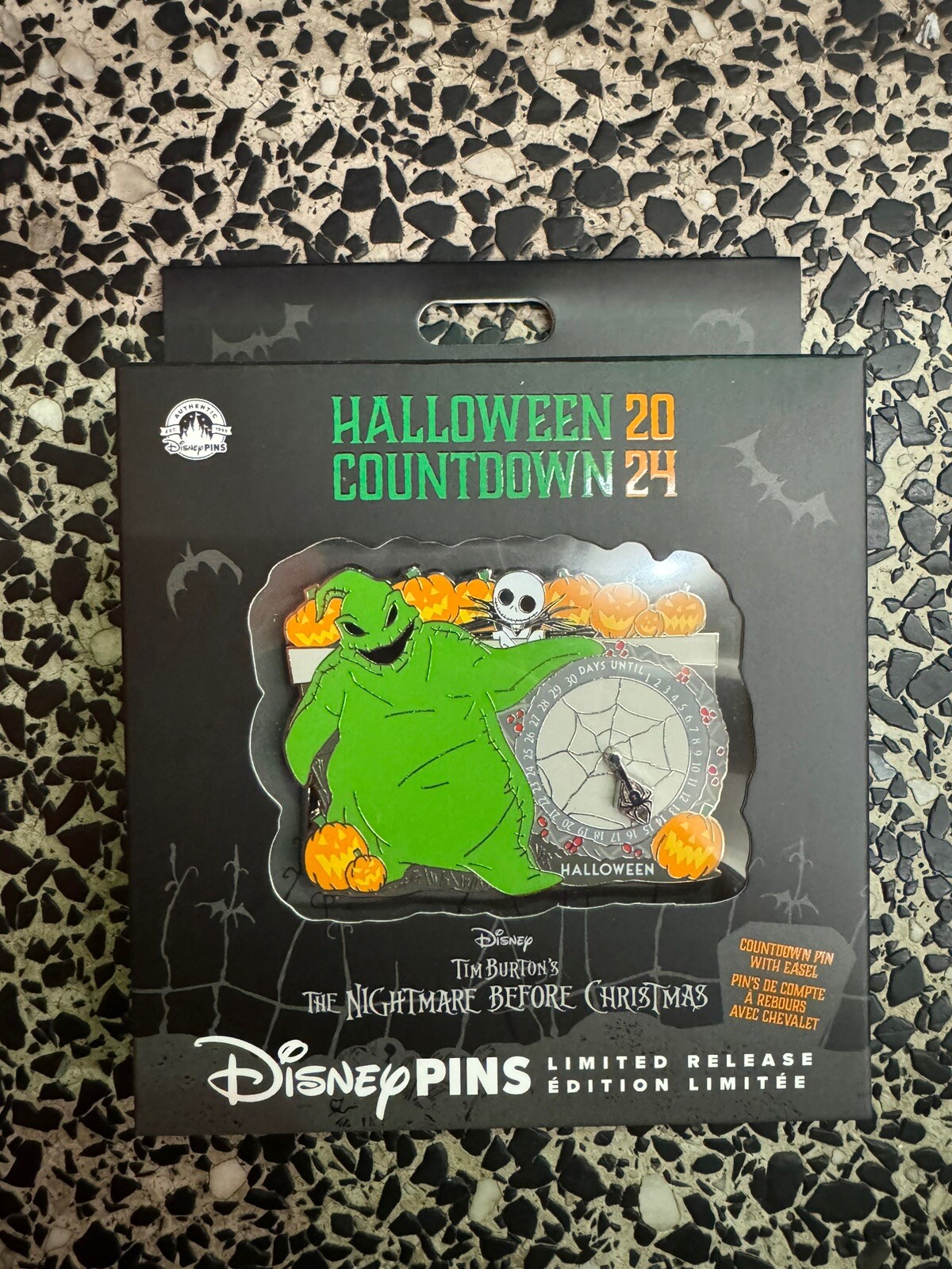 Disney Oogie Boogie Halloween 2024 Countdown Jumbo Pin - Limited Release