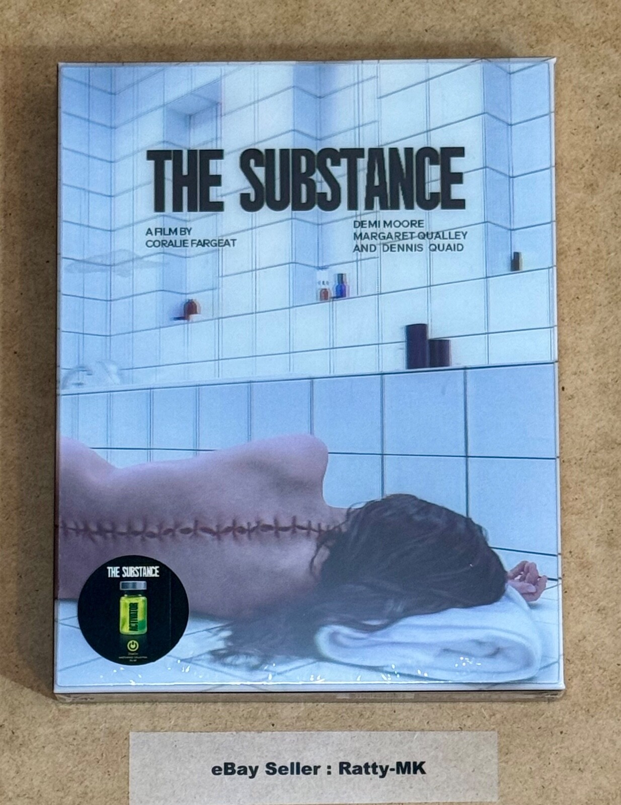 THE SUBSTANCE - KIMCHIDVD KIMCHI 4K + BLU RAY LENTICULAR STEELBOOK (B) - NEW