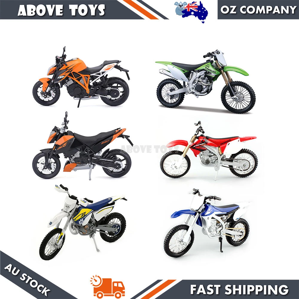 1 12 Scale Model Dirt Bike Toy Assortment 6 Options Motorcycles