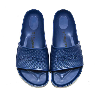 Men Birkenstock Barbados Slide EVA Navy Blue Sandals - 44 EU