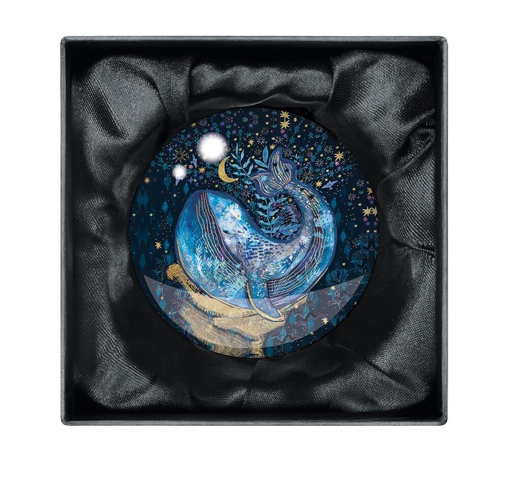 Emma Frances Grant Luna Tides Crystal Dome Paperweight