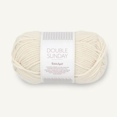 PetiteKnit DOUBLE SUNDAY von SANDNES GARN - Farbe 1012 - 50 g / ca. 108 m Wolle
