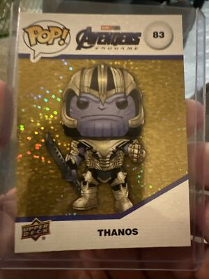 SDCC 2023 Funko Pop Marvel UPPER DECK THANOS GOLD Glitter Card