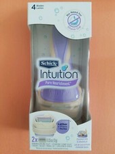 1 Schick Intuition Women's Razor, Coconut Milk Almond Oil, with 2 Cartridges.