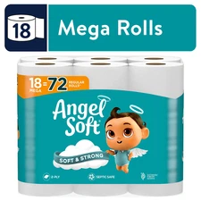 2-Ply Toilet Paper, 18 Mega Rolls