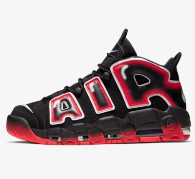 Size 9- Nike Air More Uptempo '96 Laser Crimson 2019 Cj6129 001 | eBay