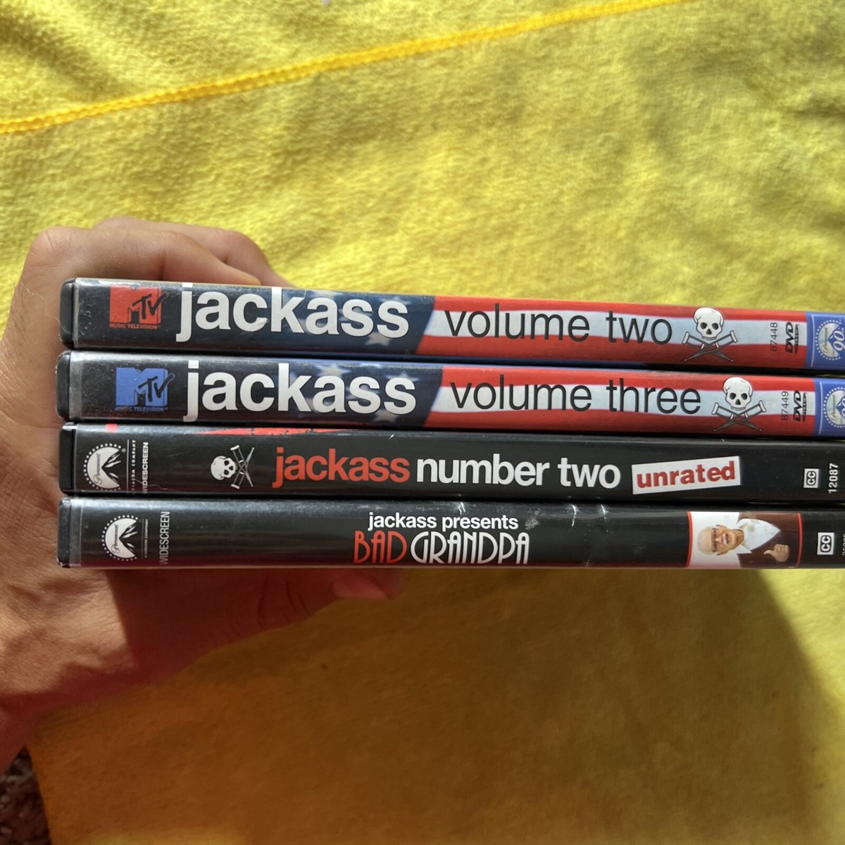 4 Jackass Dvds MTV Jackass Number Two Unrated Volume 2￼, 3, & Bad