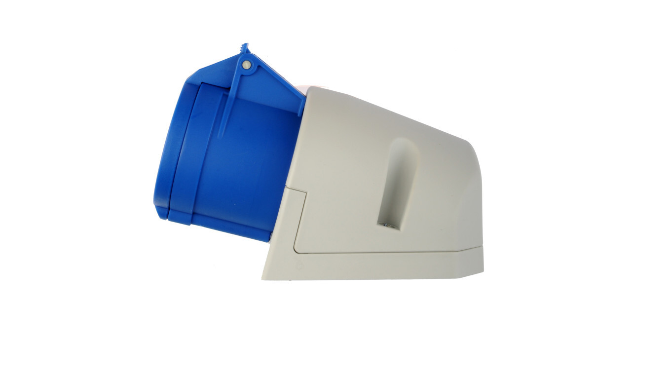 Fixed socket 32A 3P 230V blue IP44 123-6 /T2UK