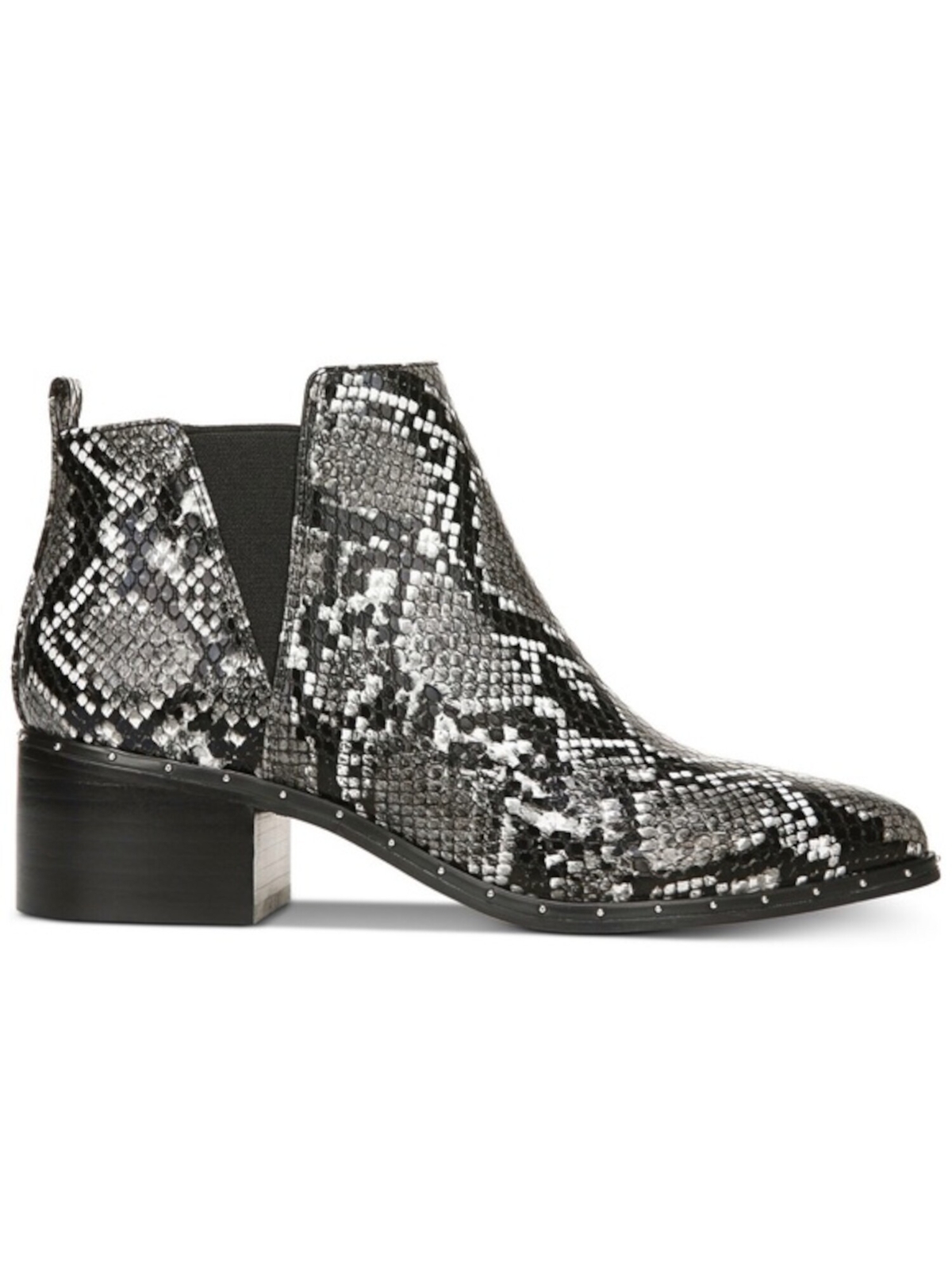 BAR III Womens Black Goring Gabby Pointed Toe Block Heel Slip On Booties 6 M