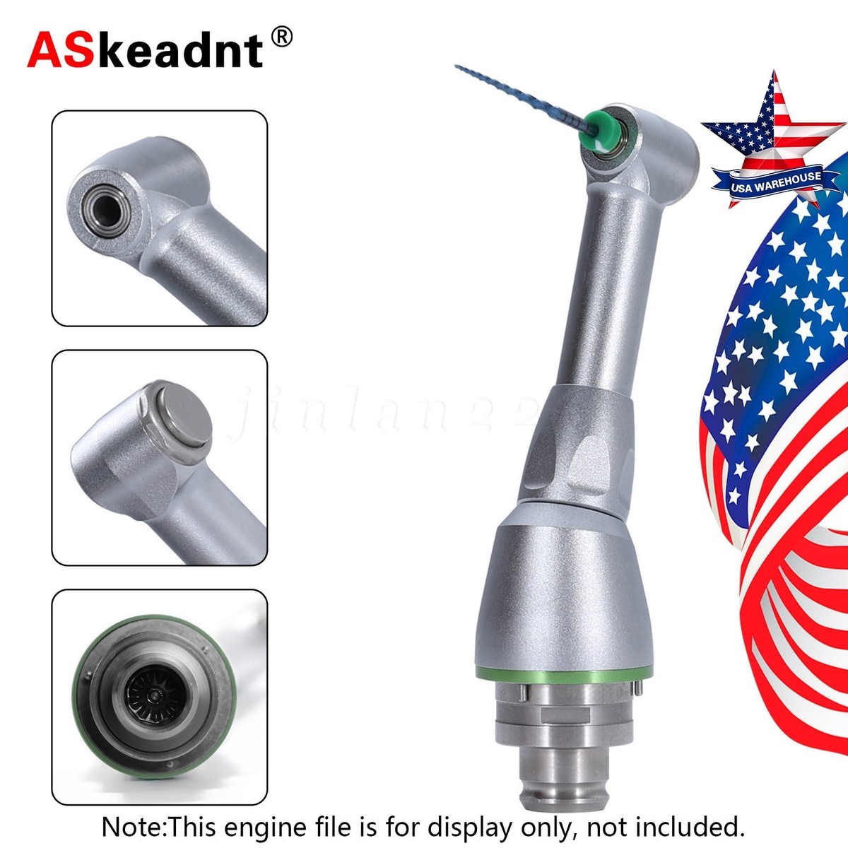 1:1/16:1 Dental Reduction Contra Angle Handpiece Head Fit NSK Endo 