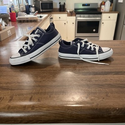Converse Chuck Taylor All Star Navy Canvas Low Top Sneakers Men's Size 6 wo s 8 