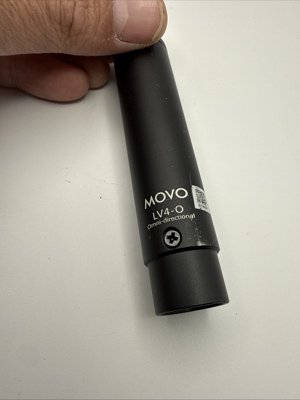 Movo LV4-O Lavalier Microphone Omni-Directional Cardioid XLR 3 Pin Wired Black
