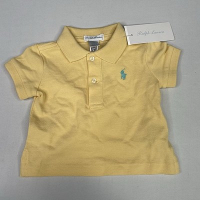 Polo Ralph Lauren Baby Boys 3M Polo Yellow Shirt